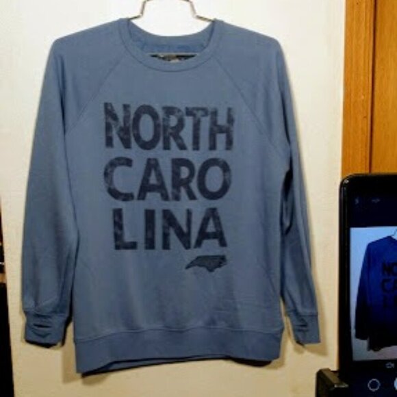North Carolina State Women's Sweatshirt Color: Pacific Blue-Size: Large - Picture 14 of 14
